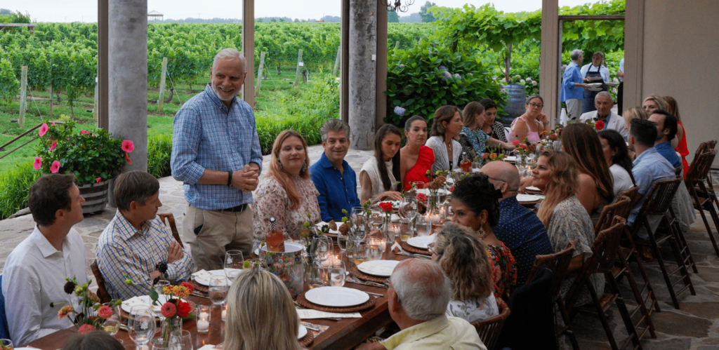 Time to eat, Wölffer Estate Vineyard Harvest Dinner